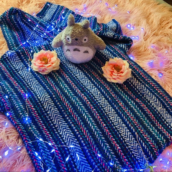 Beautiful Colorful Pancho Hoodie - Picture 6 of 7